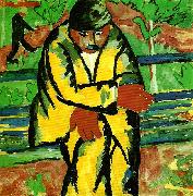 Kazimir Malevich on the boulevard oil on canvas
